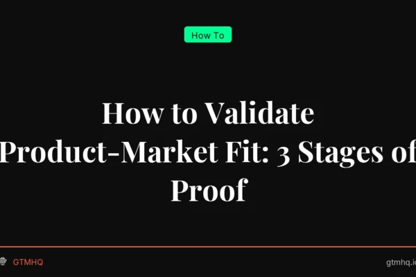 How to Validate Product-Market Fit: 3 Stages of Proof