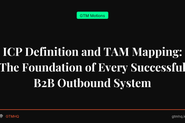 ICP Definition and TAM Mapping: The Foundation of Every Successful B2B Outbound System
