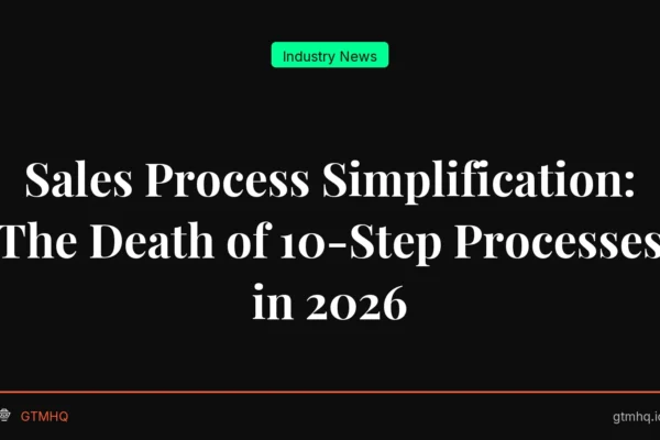Sales Process Simplification: The Death of 10-Step Processes in 2026
