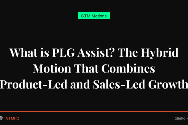 What is PLG Assist? The Hybrid Motion That Combines Product-Led and Sales-Led Growth