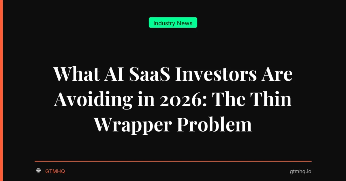 What AI SaaS Investors Are Avoiding in 2026: The Thin Wrapper Problem
