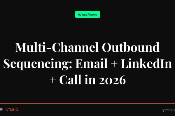 Multi-Channel Outbound Sequencing: Email + LinkedIn + Call in 2026