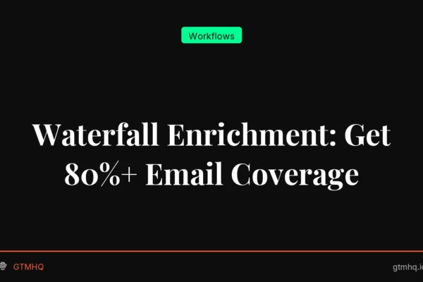 Waterfall Enrichment: Get 80%+ Email Coverage